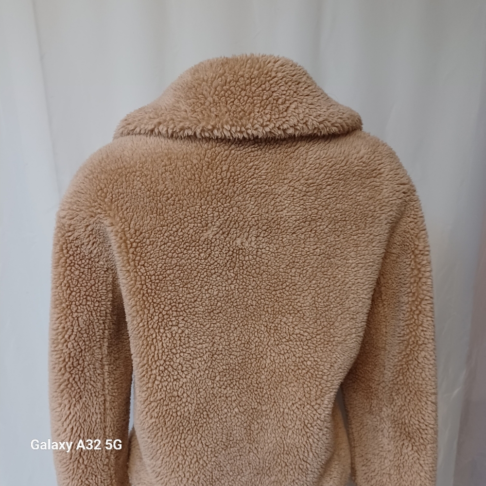 Zara Tan Sherpa Jacket Size S - Picture 4 of 10